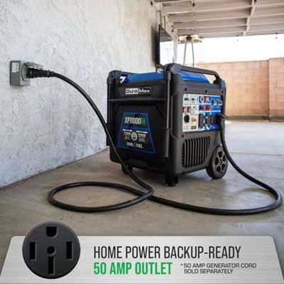 Image showing  11,000-Watt Dual-Fuel Portable Inverter Generator, CO Alert