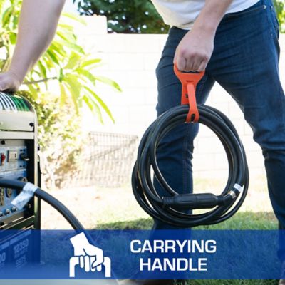 Image showing  50 ft. Outdoor/Indoor 30A 10 Ga. L14-30 Heavy-Duty Generator Power Cord for Home Power Backup