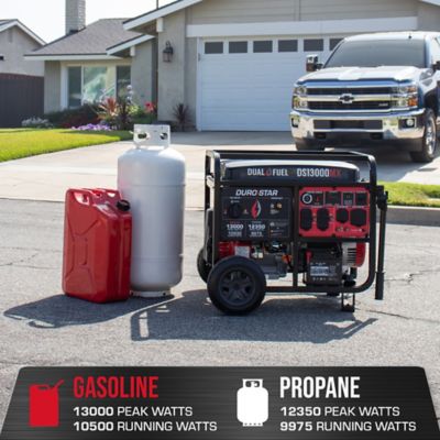 Image showing  13,000-Watt Dual-Fuel Portable Generator, CO Alert