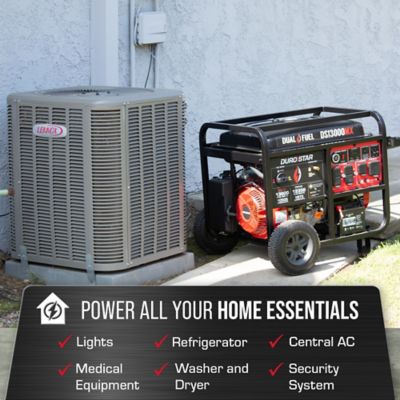 Image showing 5 th DuroMax 13,000-Watt Dual-Fuel Portable Generator, CO Alert