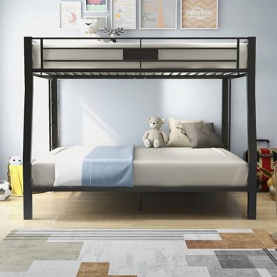 ACME Metal Frame Full XL Over Queen Bunk Bed with Ladder