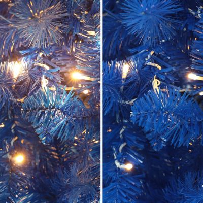 Image showing 8 th VeikousHoliday Pre-Lit LED Artificial Christmas Tree Pencil with Warm White Lights