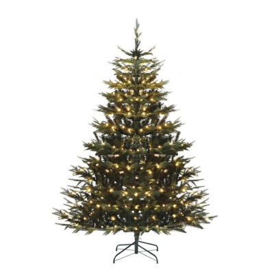 VeikousPre-lit LED Artificial Christmas Tree PE and PVC with Warm White Lights in Green