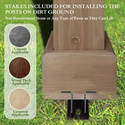 Image showing 7 th Veikous 13 ft. W x 6 ft. D Wooden Grill Gazebo with Steel Roof for Outdoor Deck