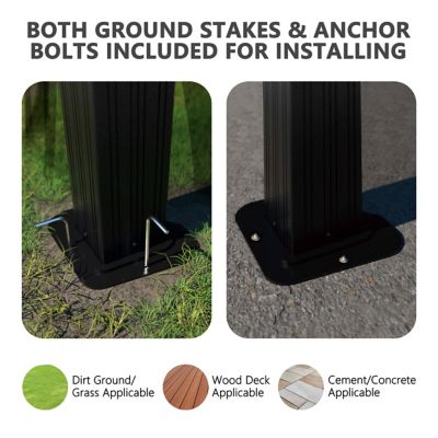 Image showing  24 ft. W x 12 ft. L Double Hardtop Gazebo with Curtains and Netting