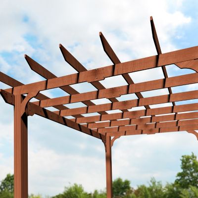 Image showing 5 th Veikous Outdoor Pergola Wood Gazebo Grape Trellis with Stable Structure
