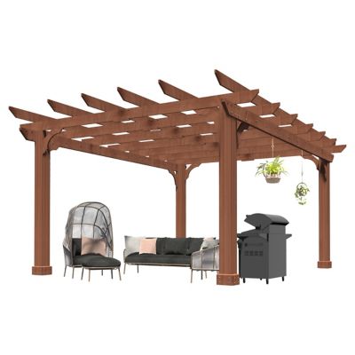 Image showing 7 th Veikous Outdoor Pergola Wood Gazebo Grape Trellis with Stable Structure