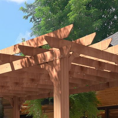 Image showing 5 th Veikous Outdoor Pergola Wood Gazebo Grape Trellis with Stable Structure