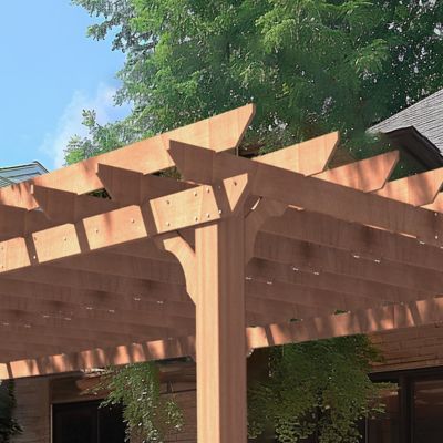 Image showing 7 th Veikous Outdoor Pergola Wood Gazebo Grape Trellis with Stable Structure