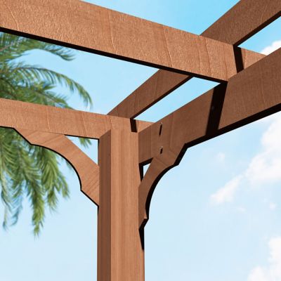 Image showing 8 th Veikous Outdoor Pergola Wood Gazebo Grape Trellis with Stable Structure