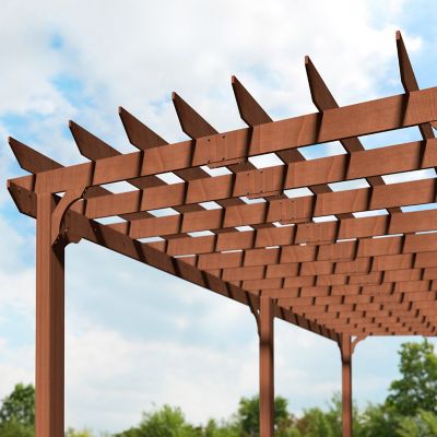 Image showing 9 th Veikous Outdoor Pergola Wood Gazebo Grape Trellis with Stable Structure
