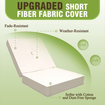 Image showing  3-Person Patio Swing With Converting and Adjustable Canopy and Thickened Cushions