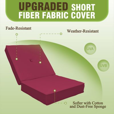 Image showing  3-Person Patio Swing With Converting and Adjustable Canopy and Thickened Cushions