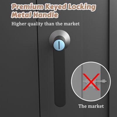 Image showing  10 ft. W x 6 ft. D Metal Shed Outdoor Storage Shed in Gray