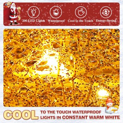 Image showing  Outdoor Holiday Lighted Reindeer Family Christmas Yard Decoration with Warm LED Light, PG0403-01-5