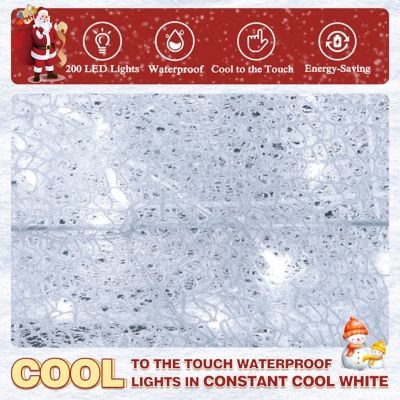 Image showing  Outdoor Holiday Lighted Reindeer Family Christmas Yard Decoration with Warm LED Light, PG0403-01WH-5