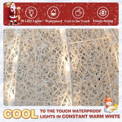 Image showing  Outdoor Holiday Lighted Snowman Christmas Yard Decoration with Warm LED Light