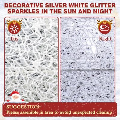 Image showing  5 ft. Nativity Set Outdoor Christmas Holiday Yard Decoration Cool White LED, White