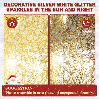 Image showing  5 ft. Nativity Set Outdoor Christmas Holiday Yard Decoration Warm White LED, Gold