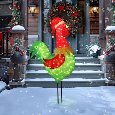 Image showing 7 th Veikous Christmas Outdoor Chicken Decoration Light Holiday