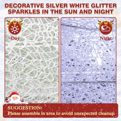 Image showing 5 th Veikous 6 ft. 3D Post Light Outdoor Christmas Holiday Yard Decoration Cool White LED