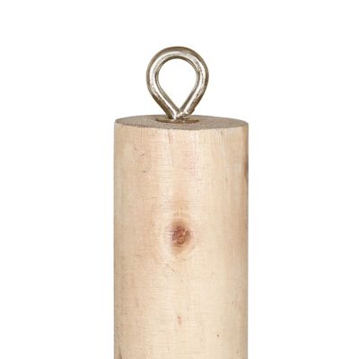 Image showing 8 th Veikous 2-Person Wood Patio Swing With A-Shaped Stand and Adjustable Hooks