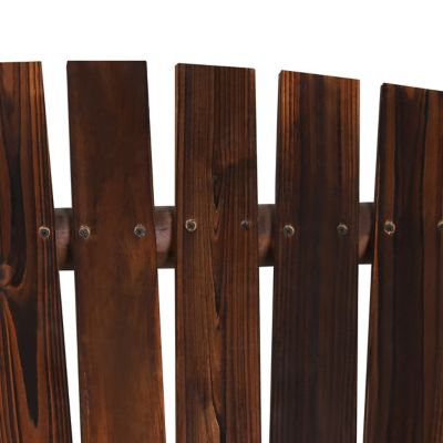 Image showing 7 th Veikous 2-Person Wood Patio Swing With A-Shaped Stand and Adjustable Hooks