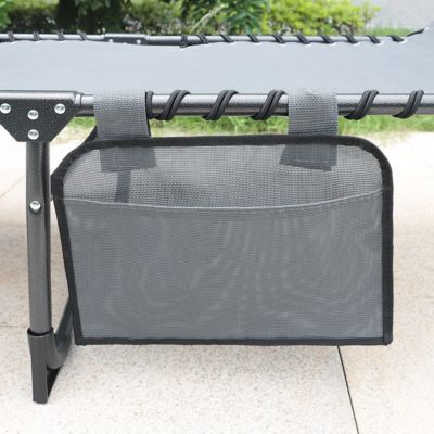 Image showing 8 th Veikous Outdoor Folding Chaise Lounge Chair Fully Flat for Beach with Pillow and Side Pocket