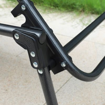 Image showing 9 th Veikous Outdoor Folding Chaise Lounge Chair Fully Flat for Beach with Pillow and Side Pocket