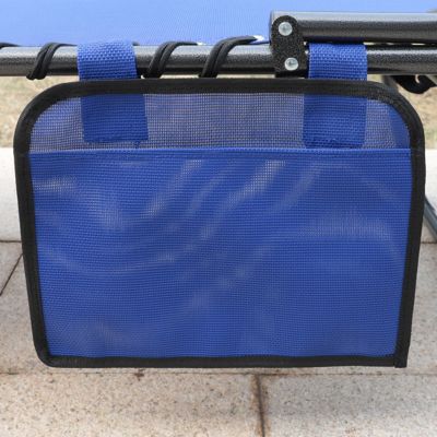 Image showing 8 th Veikous Outdoor Folding Chaise Lounge Chair Fully Flat for Beach with Pillow and Side Pocket