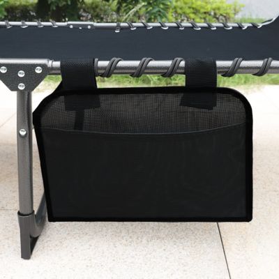 Image showing 8 th Veikous Outdoor Folding Chaise Lounge Chair Fully Flat for Beach with Pillow and Side Pocket