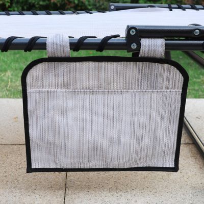 Image showing 8 th Veikous Chaise Lounge Chairs for Outside Tanning Chair with Face Hole and Pillow and Side Pocket