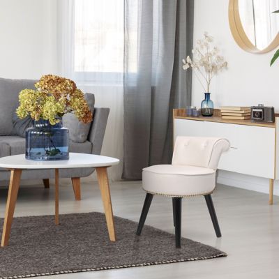 Image showing  Makeup Vanity Stool Chairs with Legs for bedroom