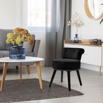 Image showing  Makeup Vanity Stool Chairs with Legs for bedroom