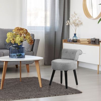 Image showing  Makeup Vanity Stool Chairs with Legs for bedroom
