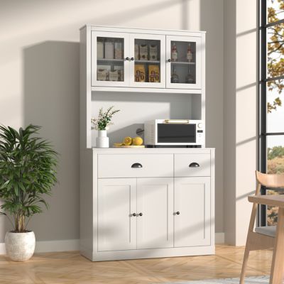 Veikous Kitchen Cabinet Storage Sideboard Buffet Table for Kitchen Dining Room