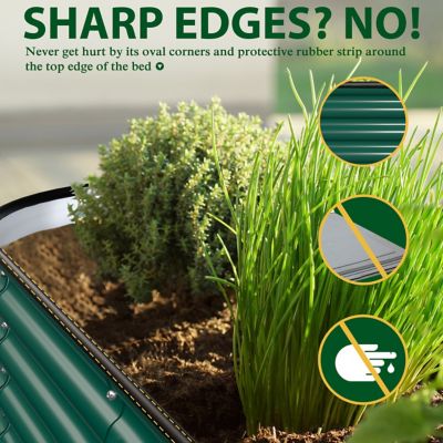 Image showing  9-in-1 Modular Metal Raised Garden Bed Kit