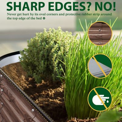 Image showing  9-in-1 Modular Metal Raised Garden Bed Kit