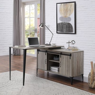 ACME Wooden Writing Desk with Storage