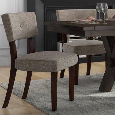 ACME Upholstered Fabric Dining Side Chair Set of 2