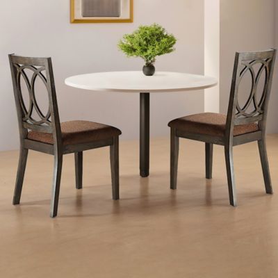 ACME Wooden Upholstered Dining Side Chair