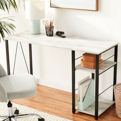 ACME Wooden Top 2-Shelf Writing Desk