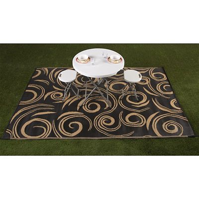 Image showing  Swirl Design Polypropylene Multipurpose Mat