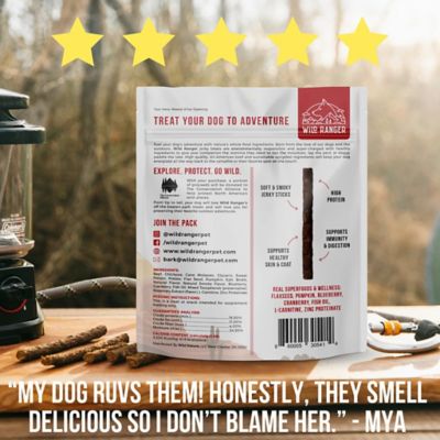 Image showing  Beef with Real Superfoods Jerky Dog Treats, 25 oz.