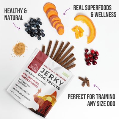 Image showing  Beef with Real Superfoods Jerky Dog Treats, 25 oz.