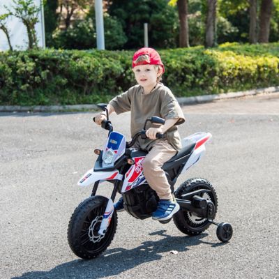 Image showing 7 th Freddo 12V Aprilia Motorcycle 1 Seater Ride On for Kids, FR6200-WHITE