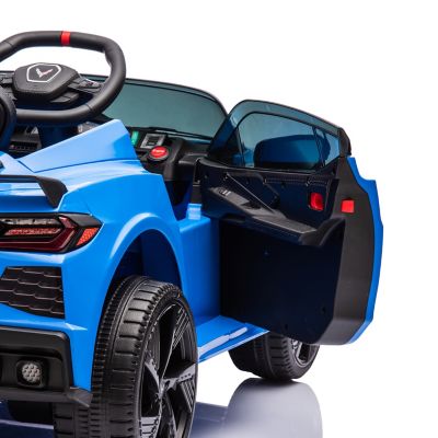 Image showing  12V Chevrolet Corvette C8 1-Seater Kids' Ride-on Car, For Kids Ages 3+