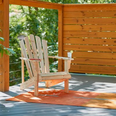 Image showing  Outpost Rustic Wood Adirondack Chair