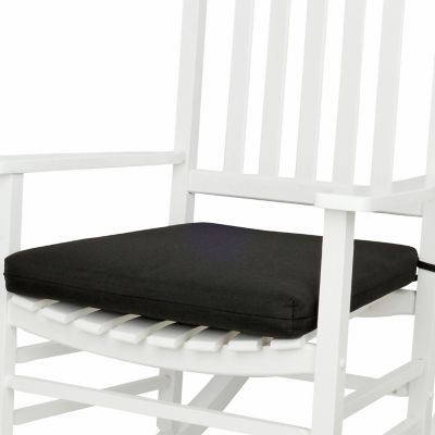 Image showing  Weather-Resistant Outdoor Rocking Chair Seat Cushions with Removable Cover and Ties (Set Of 2)