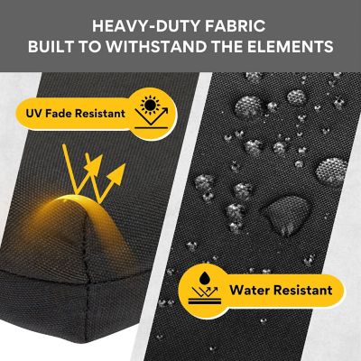 Image showing  Weather-Resistant Outdoor Rocking Chair Seat Cushions with Removable Cover and Ties (Set Of 2)